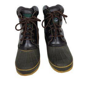 Yukon Adventurer Men's Duck Boots Sz 8 Thermolite Insulated Waterproof Brown